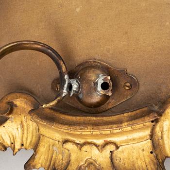 An 18th century  Rococo wall sconce for two candles.