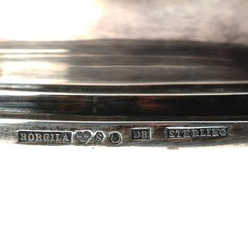 Atelier Borgila, skål, Stockholm 1930, sterling silver, komponerad av Erik Fleming.