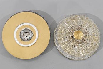 Two ceiling lamps by Carl Fagerlund, Orrefors, second half of the 20th century.