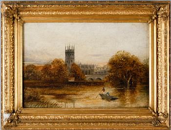 OKÄND KONSTNÄR, olja på duk, ej signerad, England, 1800-tal.