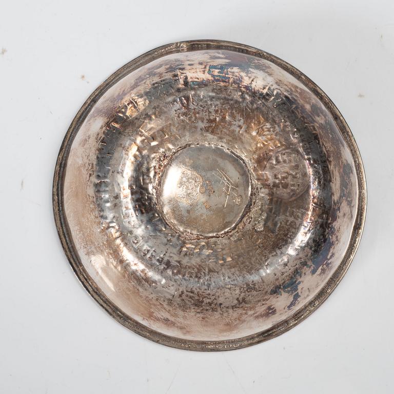 Lars Arby, skulptur samt skål, sterlingsilver och emalj, Göteborg 1973-1983.