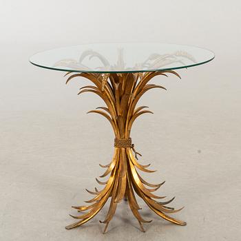 A GLASS TOP SIDE TABLE , PROBABLY HANS KÖGL, 1960-70'S.