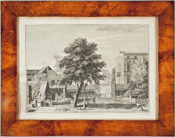 Marco Ricci · MARCO RICCI, efter, etsning, utförd av Giuliano Giampiccoli, 1740-50.