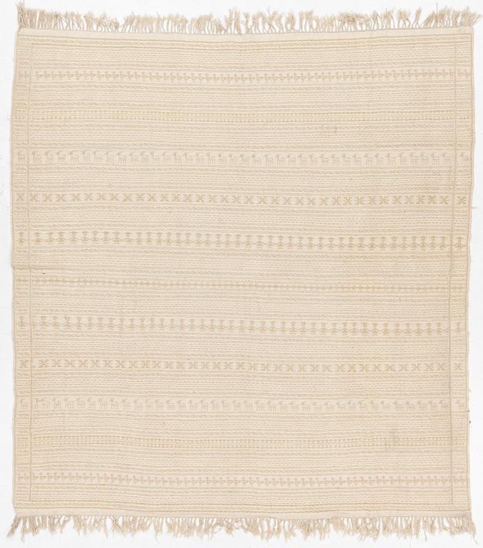 A Kilim part-silk carpet, c. 257 x 241 cm.