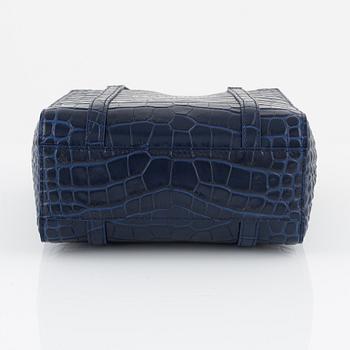 Balenciaga, A dark blue embossed leather 'Everyday Tote'.