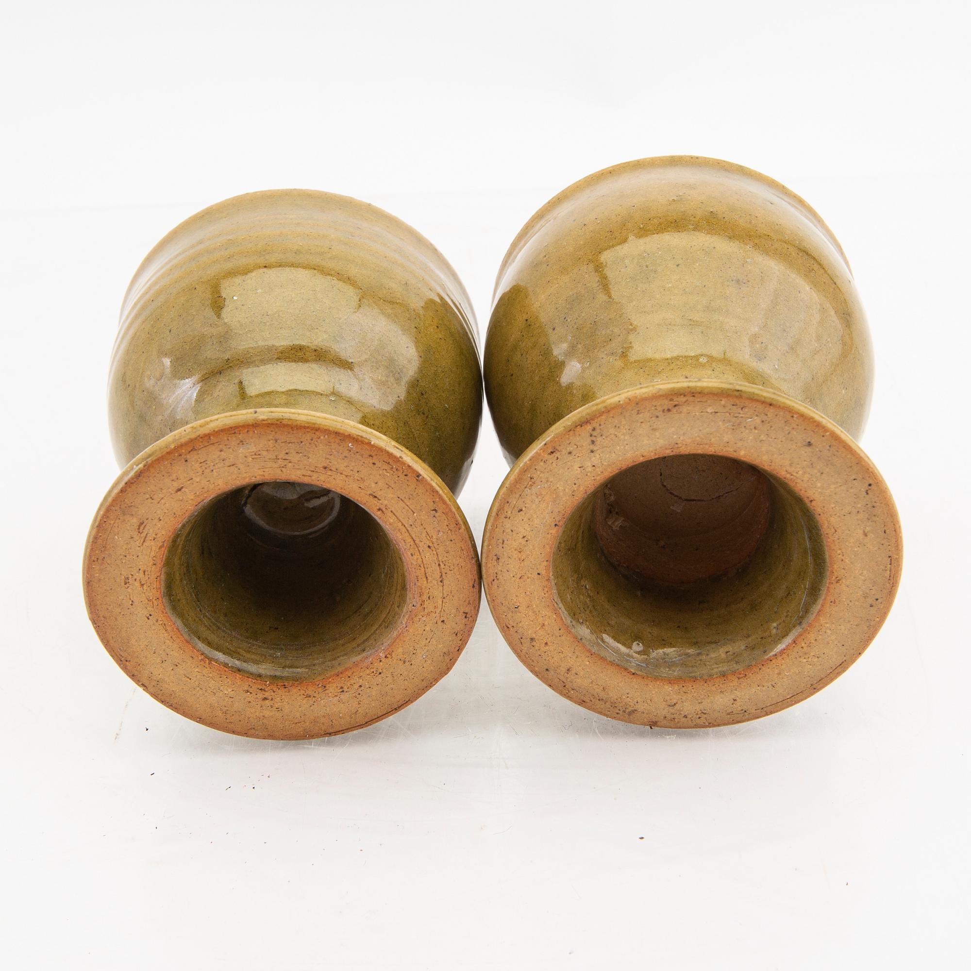 Signe Persson-Melin, a pair of Multipott stoneware goblets.