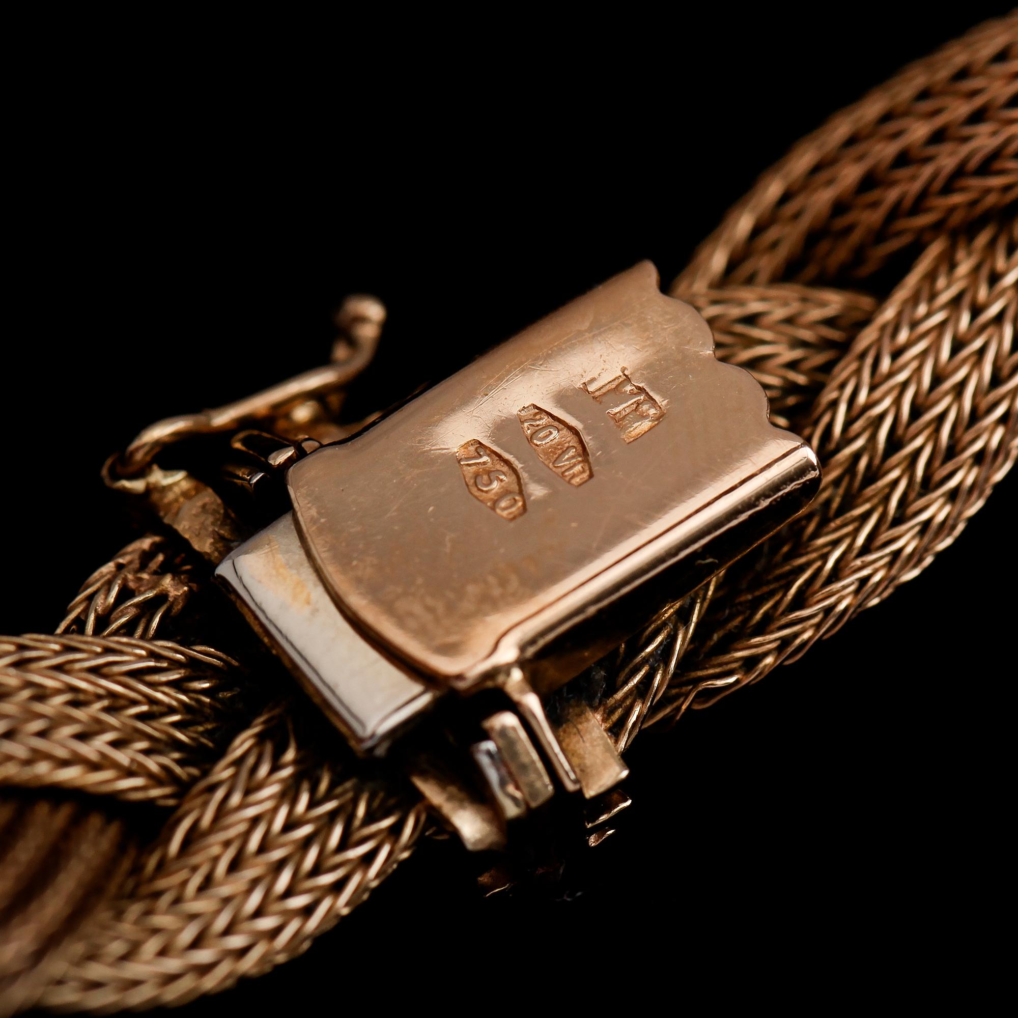 ARMBAND, 18 k guld, 1900-talets andra hälft. Vikt ca 25 gram.