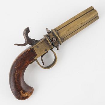 Percussion revolver, marked AIS (Anders Johannesson in Romenäs 1840-1914).