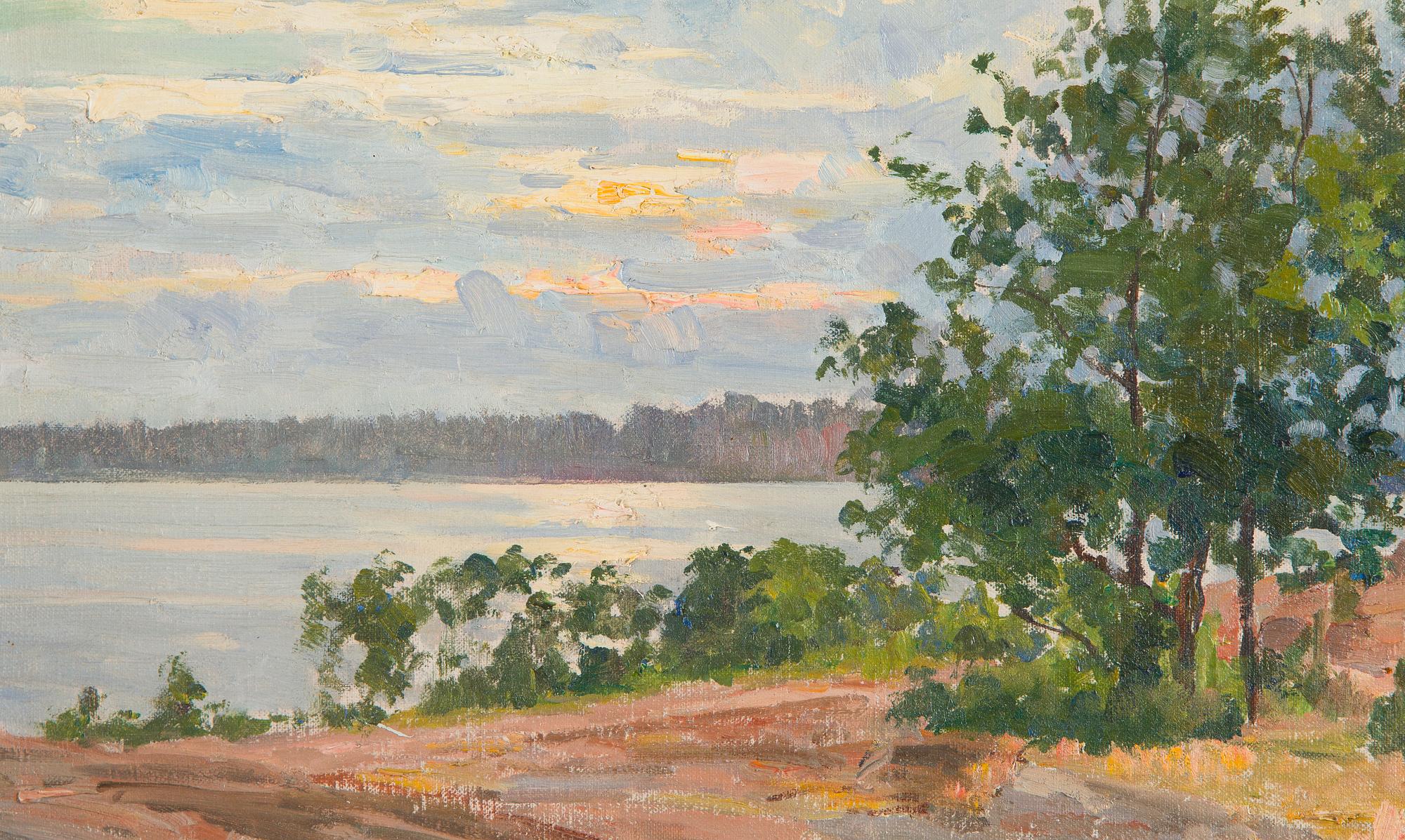 Woldemar Toppelius, Iltahämärä rannalla.