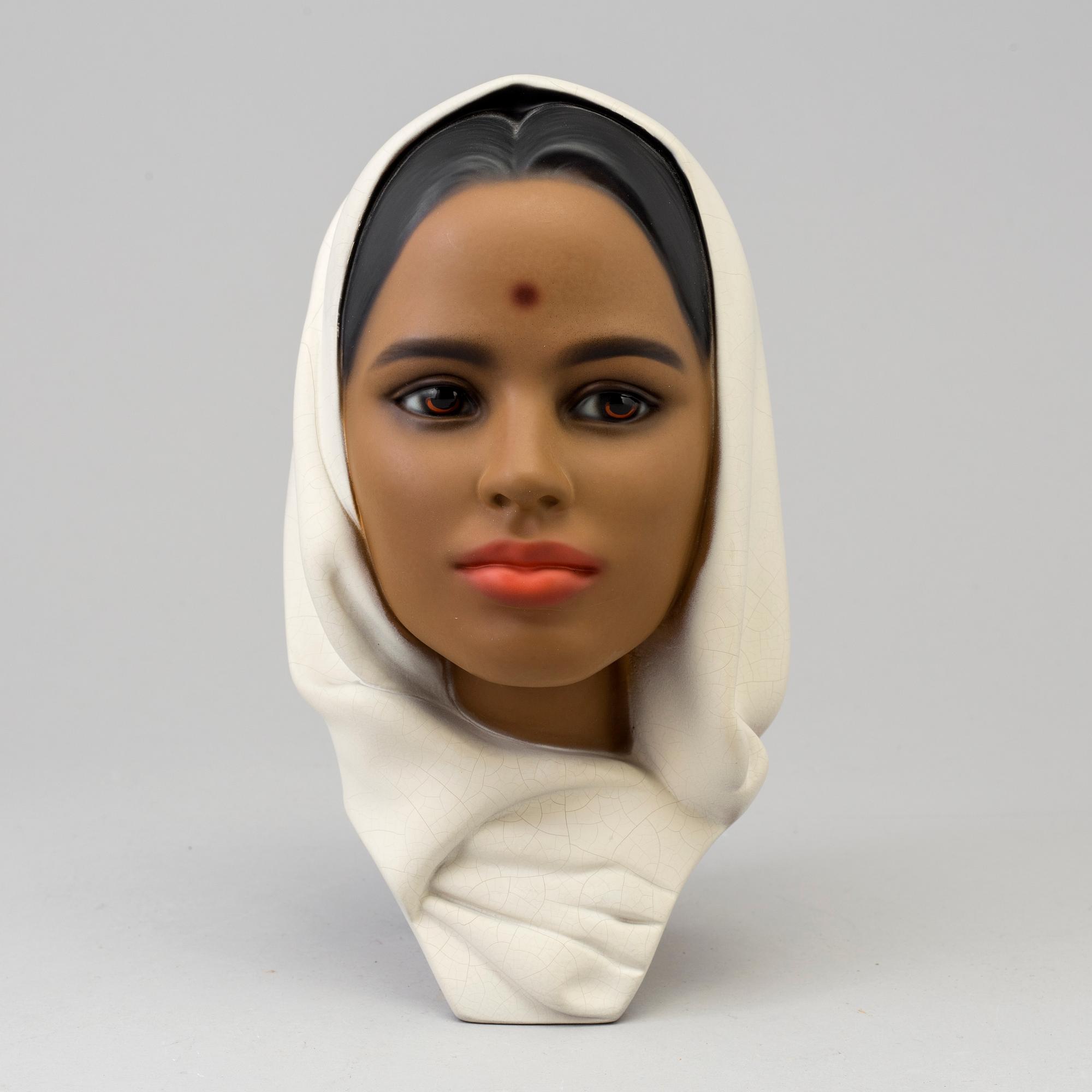 UNKNOWN ARTIST, pottery sculpture, signed Edith Pedersen, Denmark, 1960s.