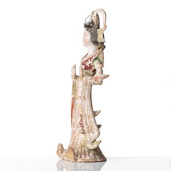 SKULPTUR, lergods. Tangdynastin (618-907).