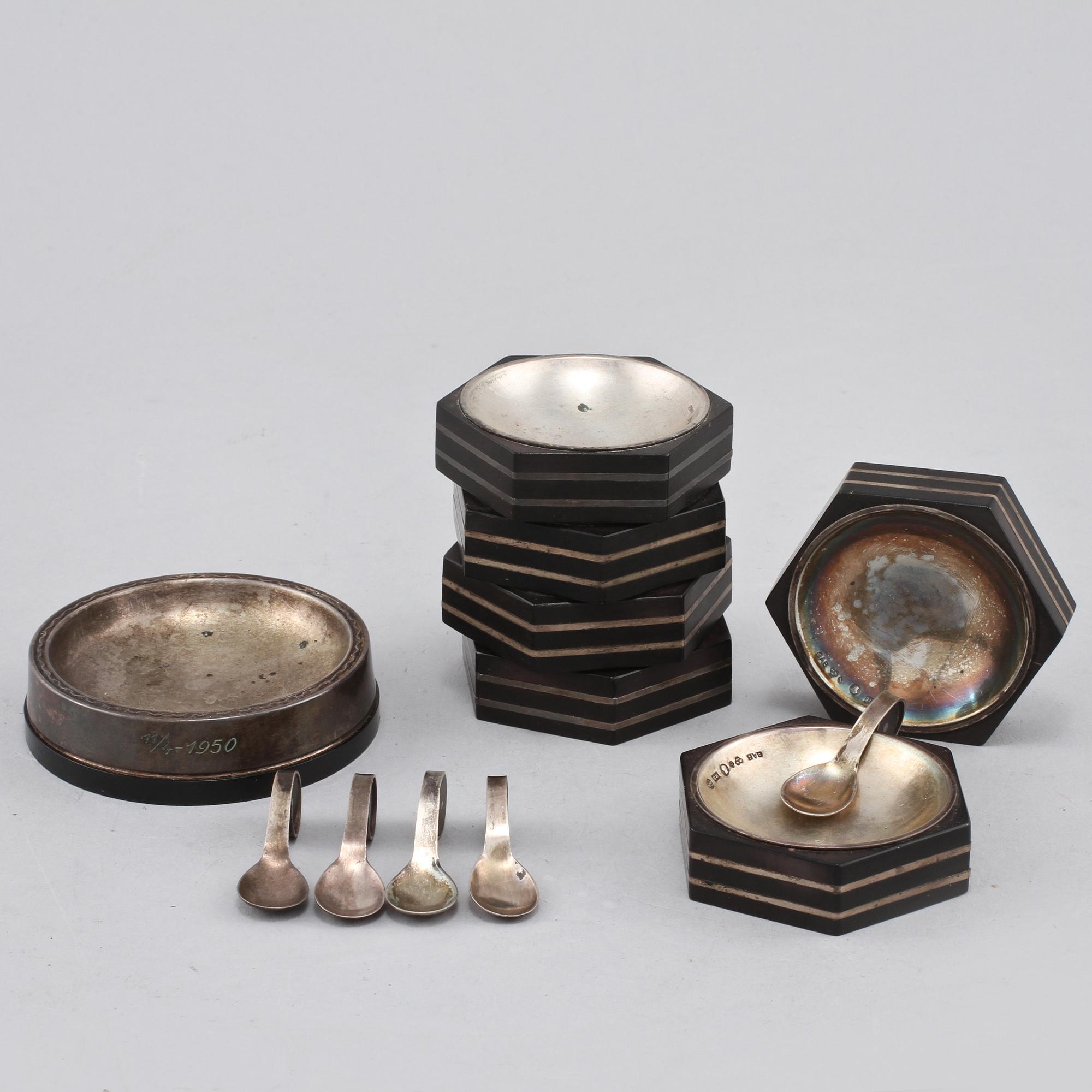 PARTI SILVER, 12 delar, GAB, Stockholm, 1930/40-tal.