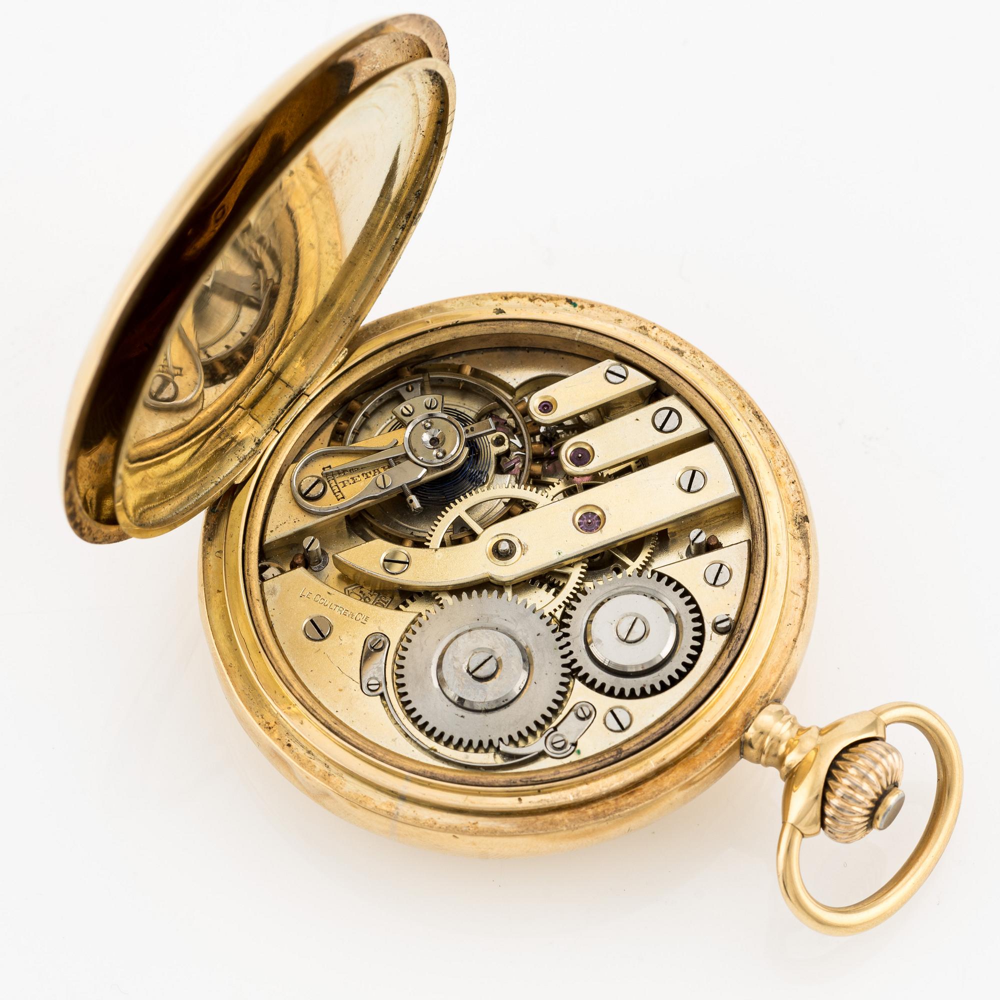 LeCoultre, pocket watch, hunter-case, 51 mm.