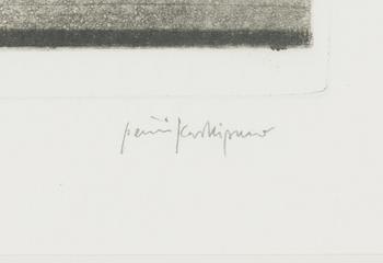 Pentti Kaskipuro, akvatint och torrnål, signerad och numrerad 64/100.