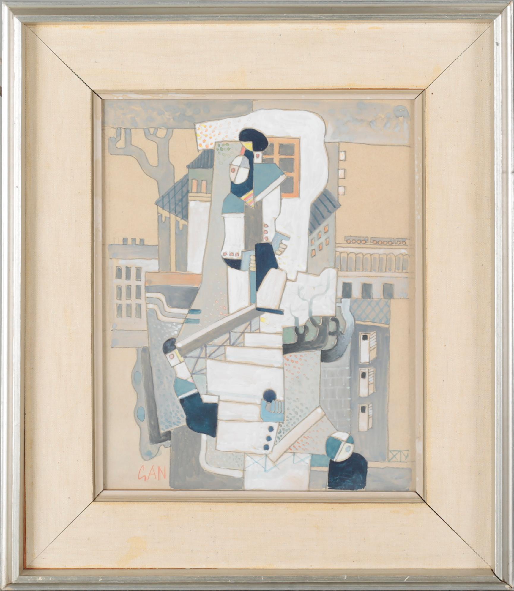 GÖSTA ADRIAN-NILSSON, mixed media, signed.
