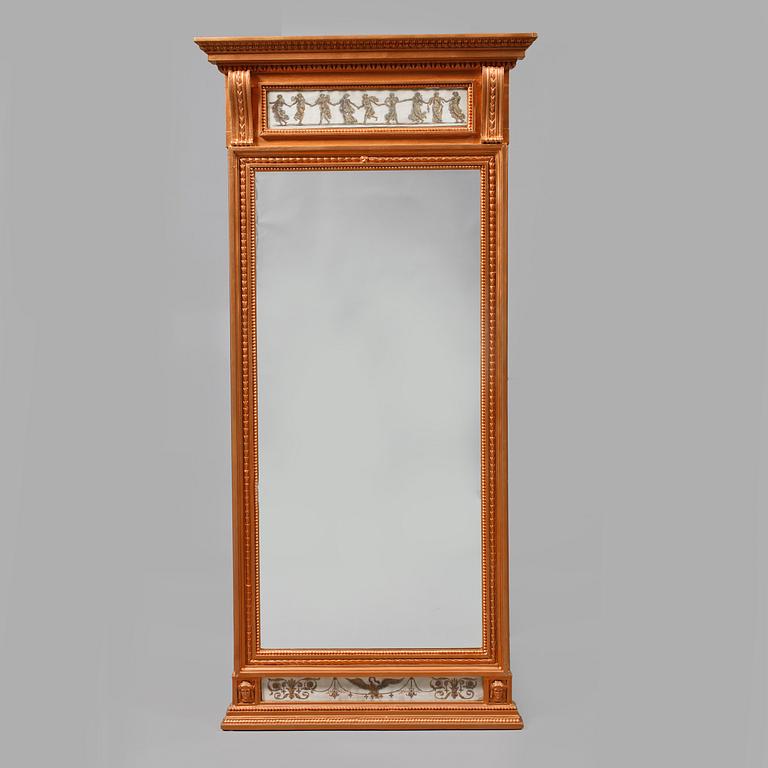 SPEGEL, sengustaviansk, omkring år 1800.