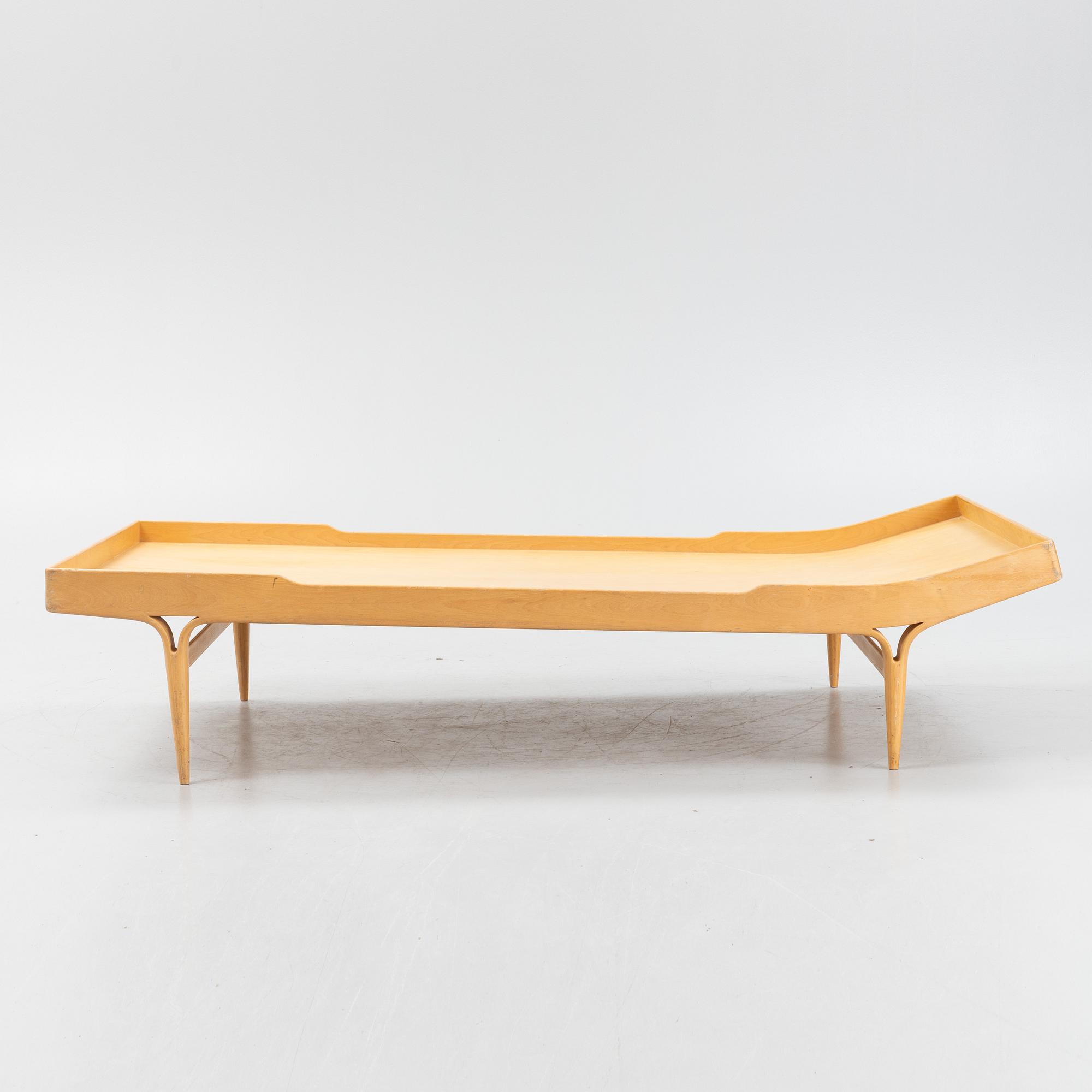 Bruno Mathsson, a 'Berlin' birch wood daybed, Firma Karl Mathsson, Sweden, 1964.