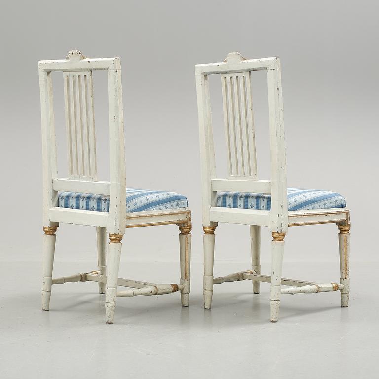 STOLAR, ett par, gustavianska, 1800-talets början.