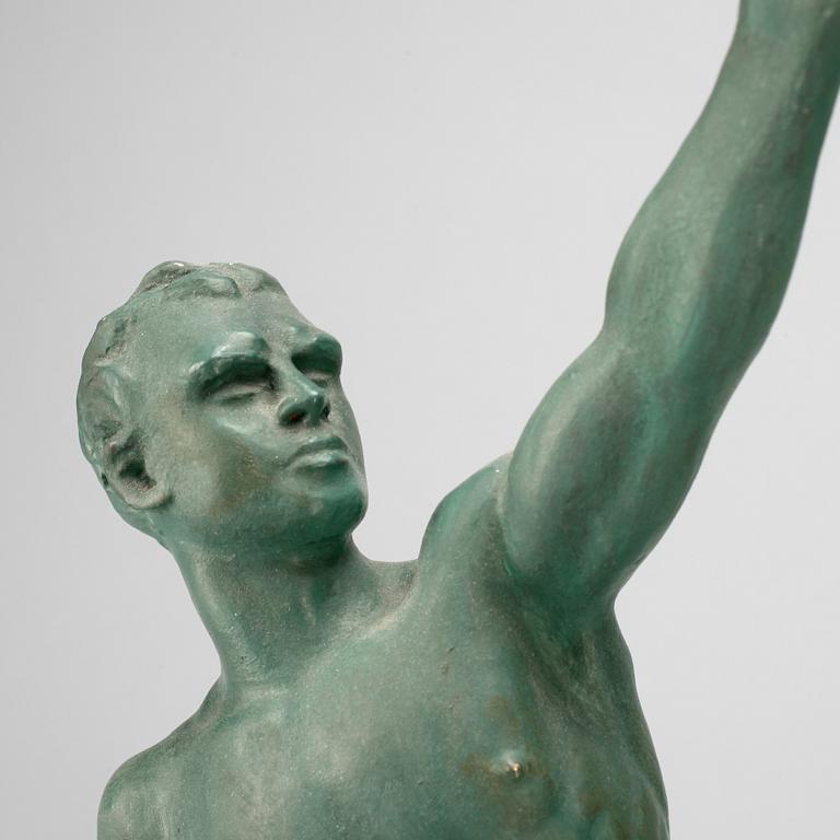 SKULPTUR, gips, okänd konstnär, 1900-talets andra hälft, ej signerad.