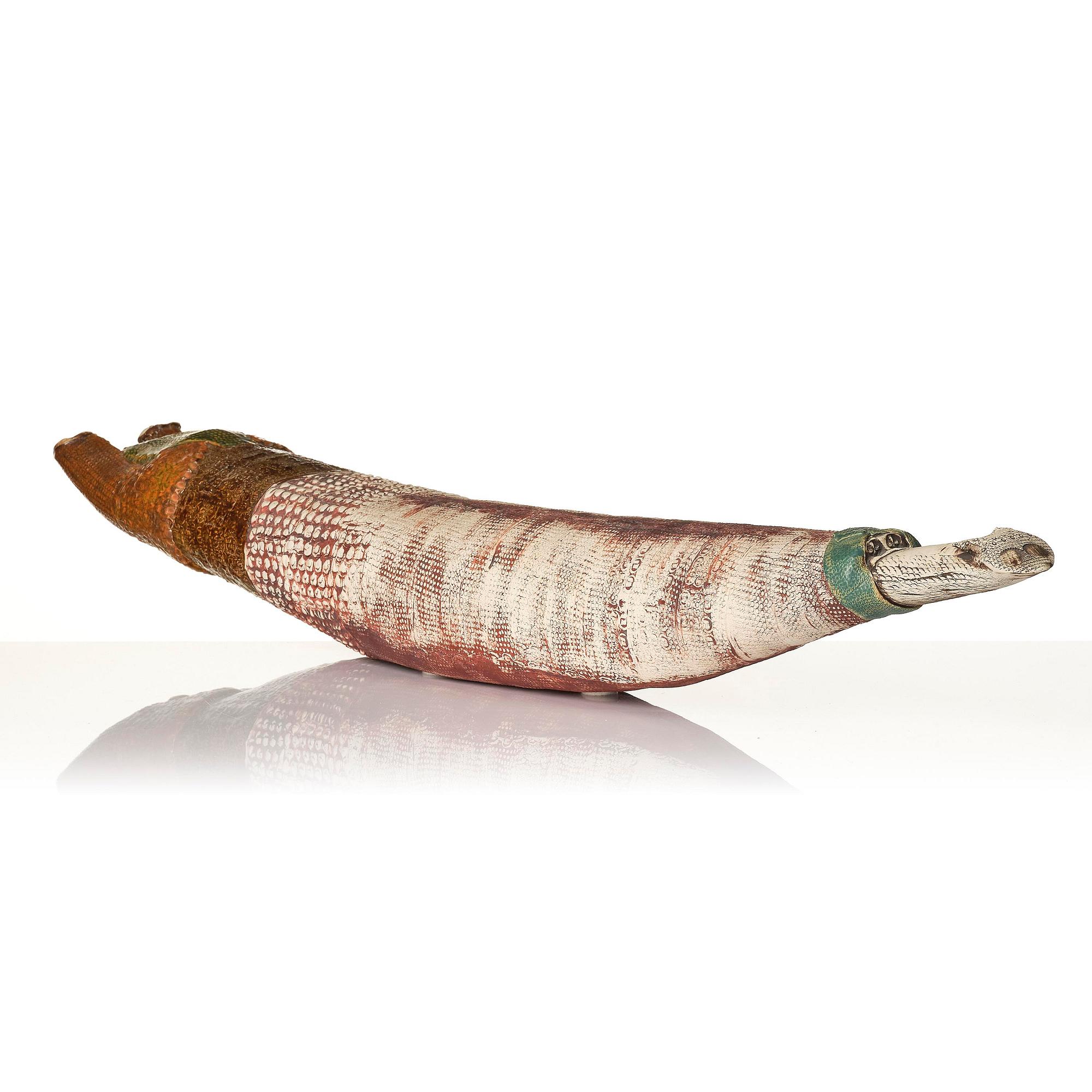 Bengt Berglund, a stoneware sculpture of a resting figure, Gustavsbergs Studio 1960s-70s.