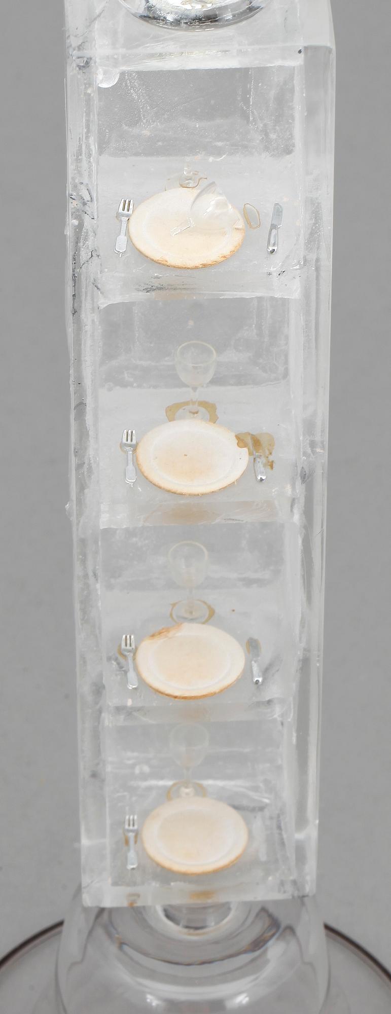 SKULPTUR, glas, Björn Stern, signerad, daterad -90.