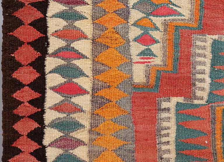 A Persian Nomad Kilim, c 262 x 143 cm.