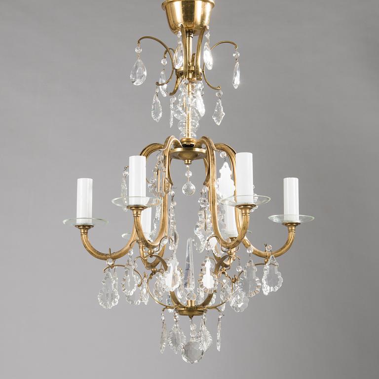 PAAVO TYNELL, a 1930/1940's '1465' chandelier for Taito, Finland.