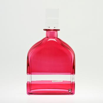 KARAFF, glas, "Rosor"/"Roses", Helén Krantz, Orrefors Gallery, 1990.