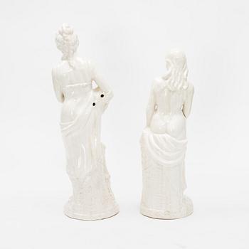 A pair of ceramic sculptures, late 20th Century.