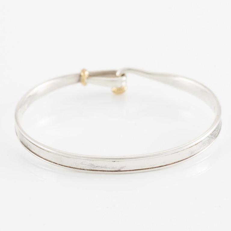 Vivianna Torun Bülow-Hübe, armband sterlingsilver, för Georg Jensen.