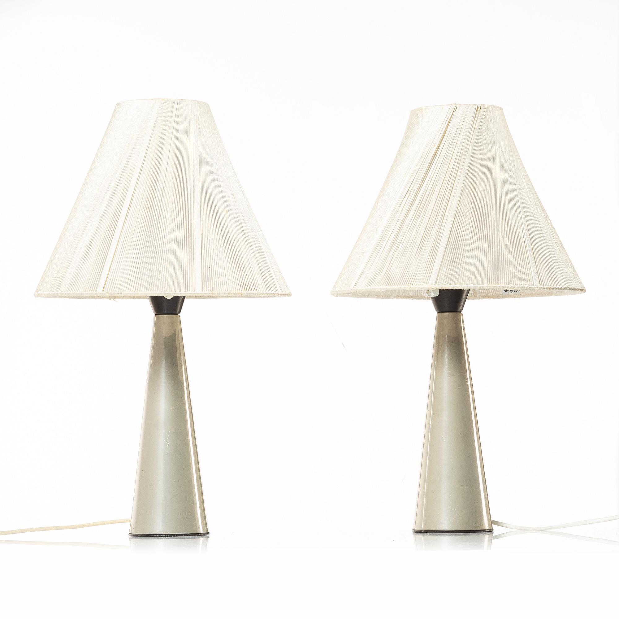 Bo Råman, table lamps, a pair, model "E1298", ASEA.