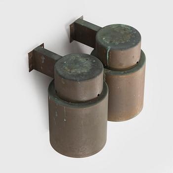 Lisa Johansson-Pape, A pair of mid 20th century outdoor / wall lights for Orno, Finland.