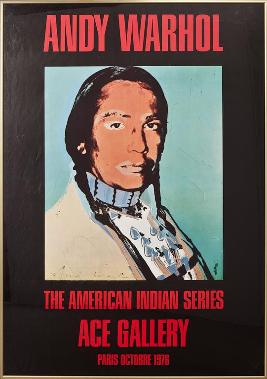 ANDY WARHOL, offsetaffisch, signerad.