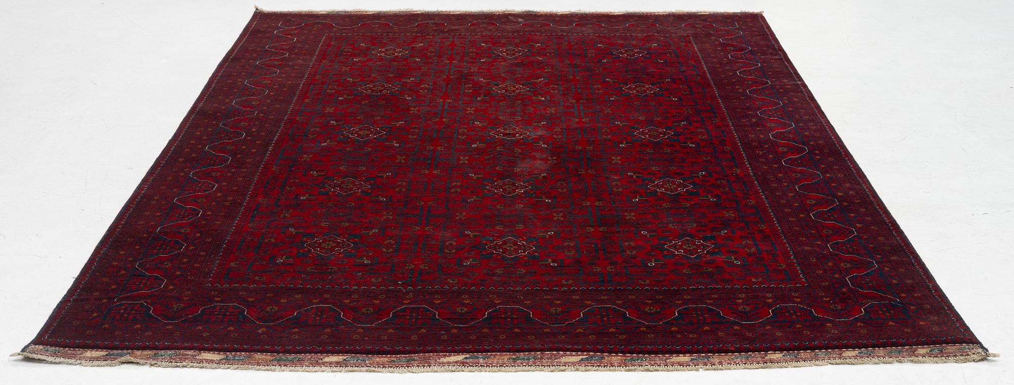 Carpet, Afghan, Khan Mohammadi, approx. 292 x 201 cm.