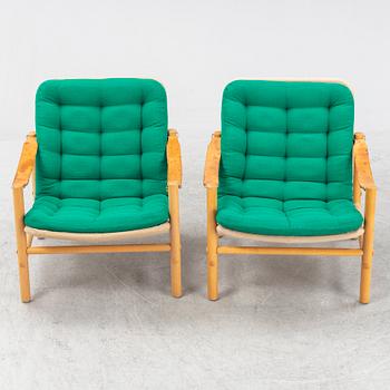 Bror Boije, a pair of 'Junker' armchairs, Dux, Sweden, second half of the 20th century.