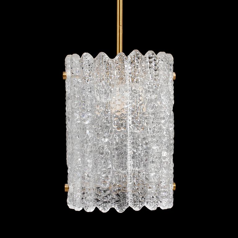 TAKLAMPA samt LAMPETTER, Carl Fagerlund, Orrefors, 1900-talets andra hälft.