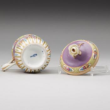 Meissen, A Meissen cup with cover, period of Marcolini (1774-1814).
