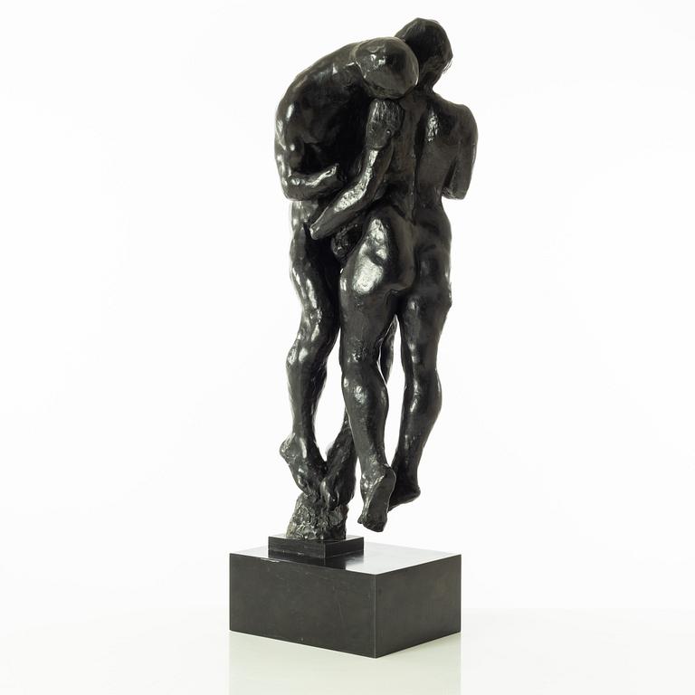 Gudmar Olovson, sculpture. Signed. Numbered. Foundry mark. Bronze, total height 72 cm, length 22 cm.