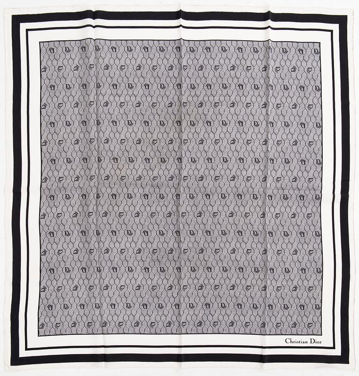 Christian Dior, a silk scarf.