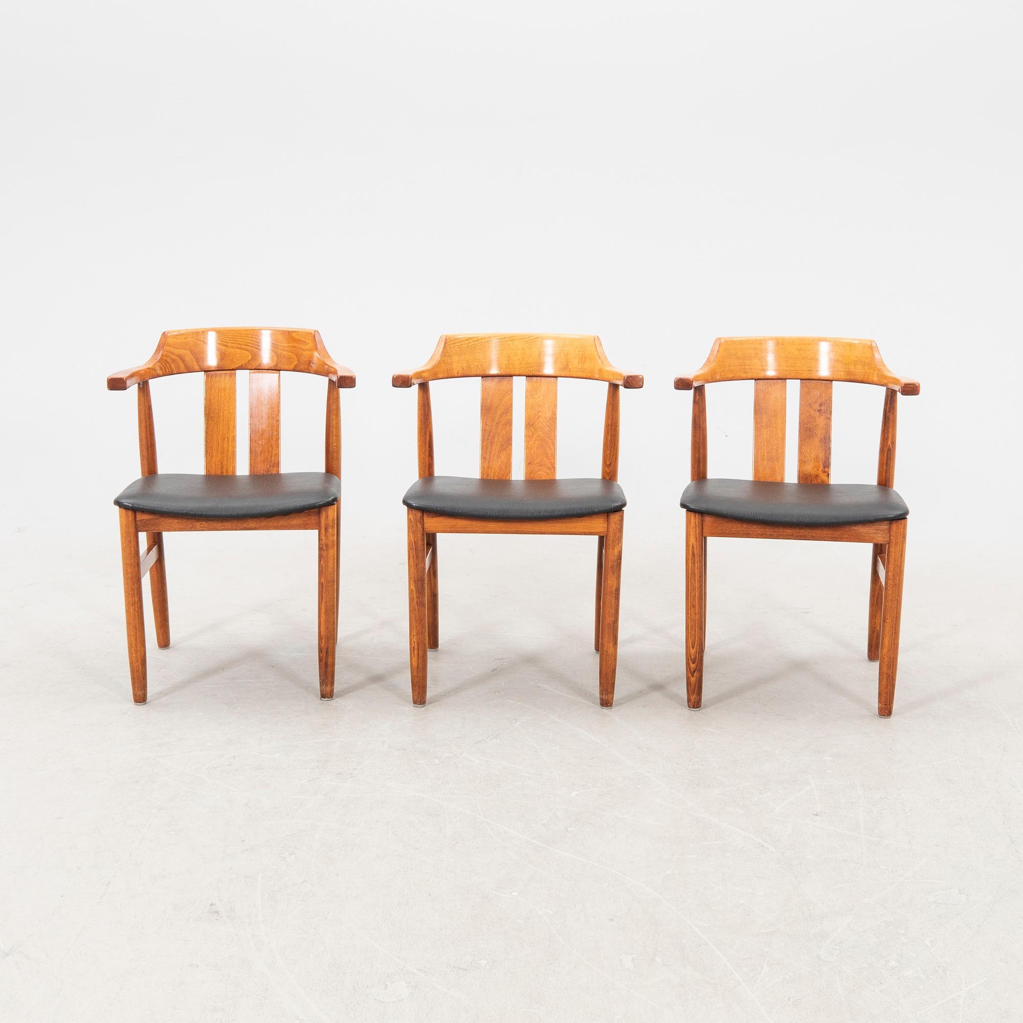 Karmstolar 6 st Gemla möbler 1980-tal.