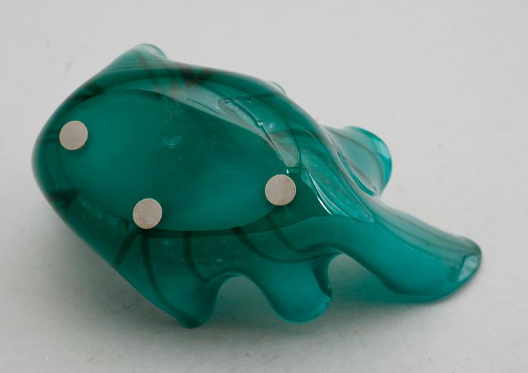 NÄSDUKSSKÅL, glas, Venini, Murano, Italien, sign.