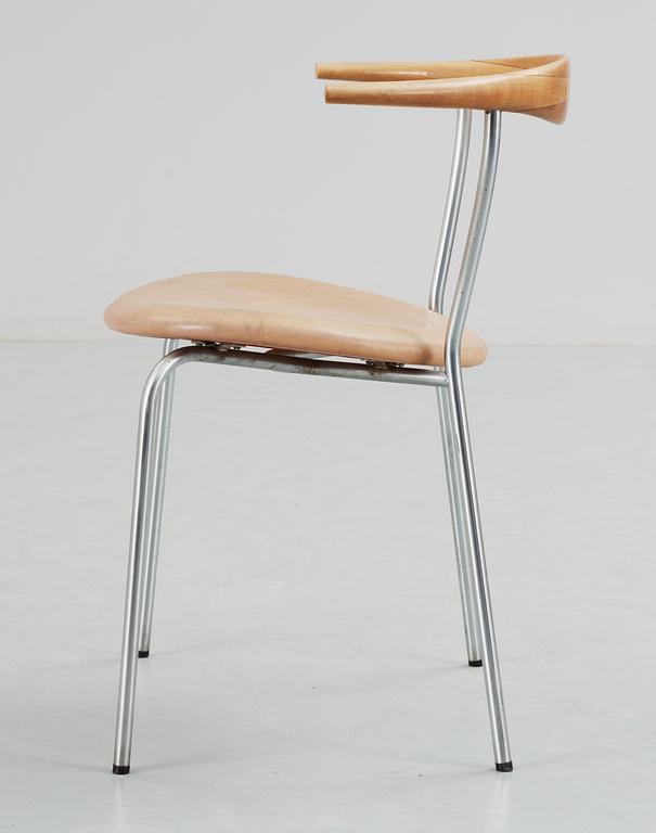 HANS J WEGNER, stolar, 6 st, Johannes Hansen, Danmark 1950-tal, modell 701.