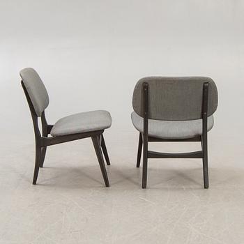 Chairs, a pair, 1950s-60s.