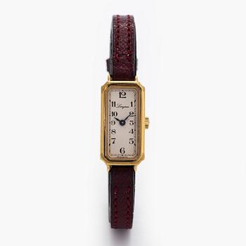 Longines, wristwatch, 25 x 13 mm, gold-plated 20 microns, manual-winding.