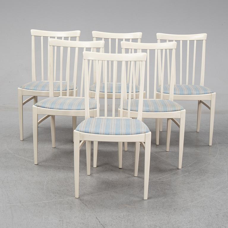 Six 'Herrgården' chairs by Carl Malmsten for Bodafors.