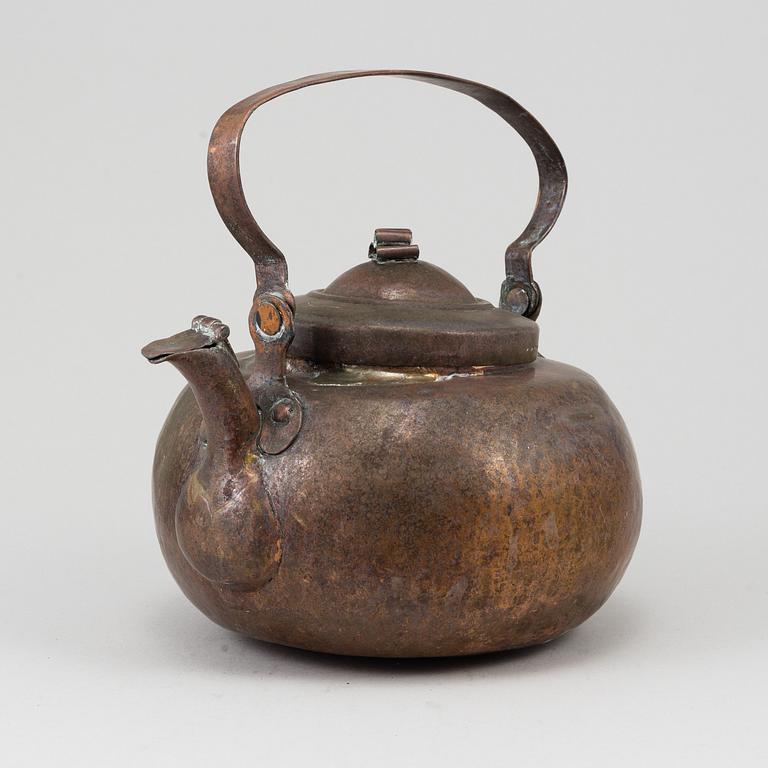 KAFFEKANNA, koppar, 1700-tal.