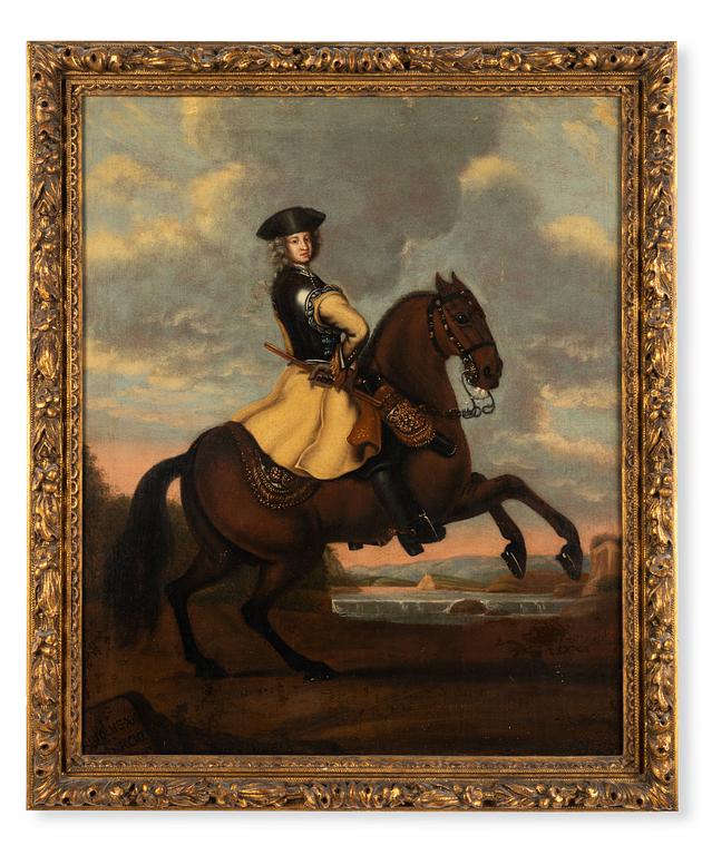 David von Krafft His studio, King Charles XII on horse back (1682-1718).