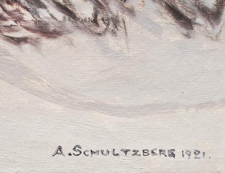 ANSHELM SCHULTZBERG, olja på duk, sign o dat 1921.