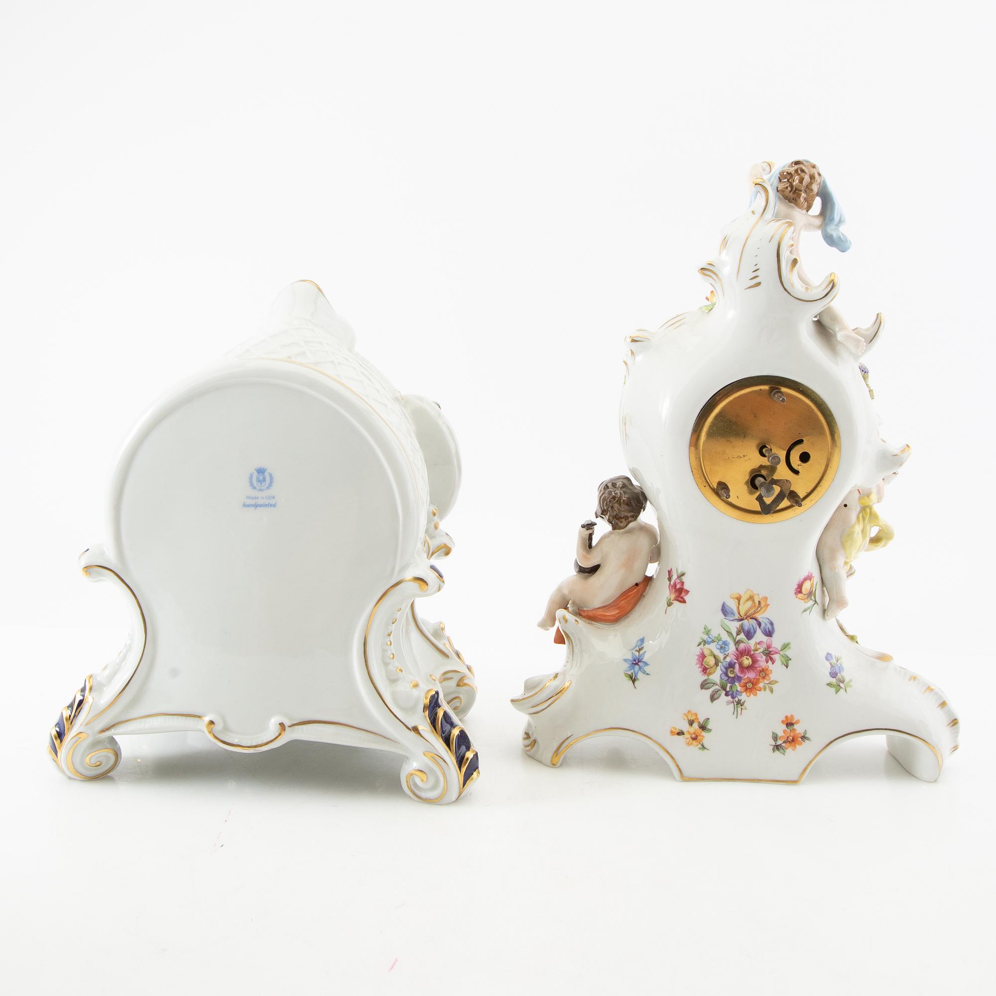 Bordsur 4 st Tyskland 1900-talets första hälft porslin.