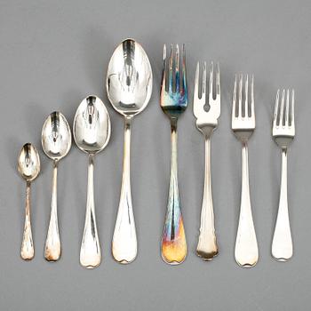 BESTICKSUPPSÄTTNING, 179 delar. Silver. Bl a GAB Stockholm 1984. Tot ca 6675 g.